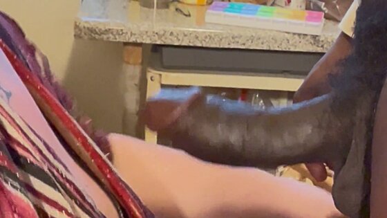 interracial big booty white slut begs for big black cock